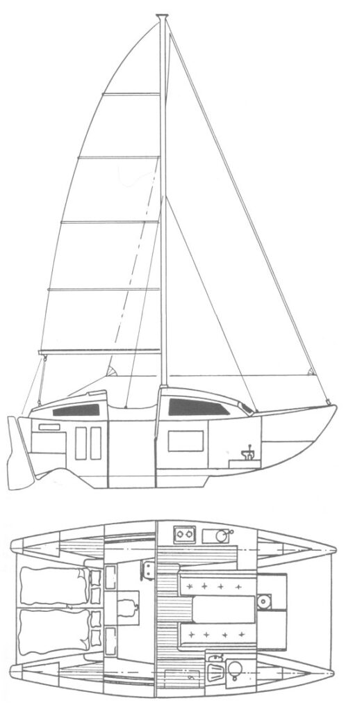 Heavenly Twins profile & accommodation details. Another in the under 30-foot cats category