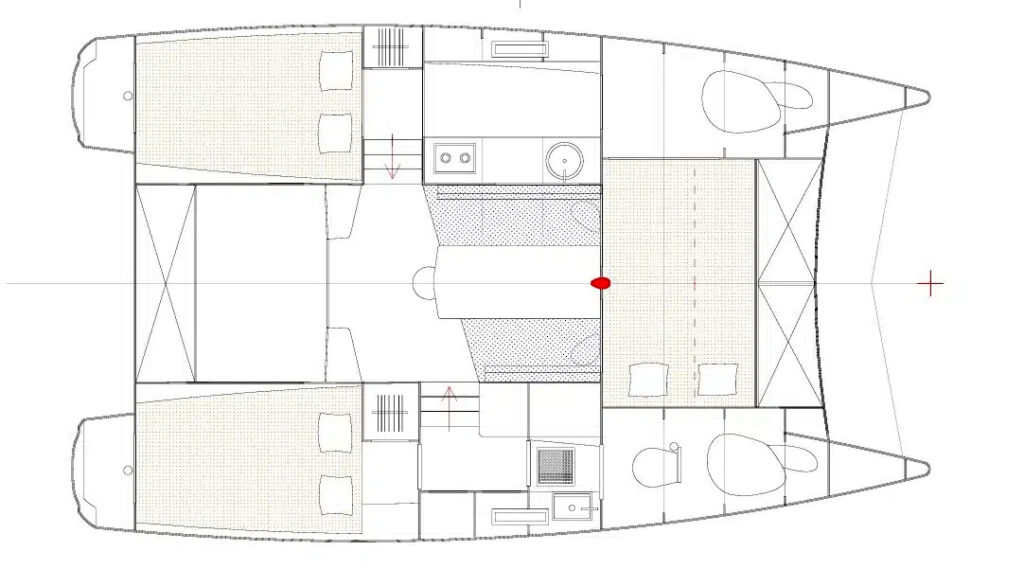 Van Cat 25 - Accommodation layout